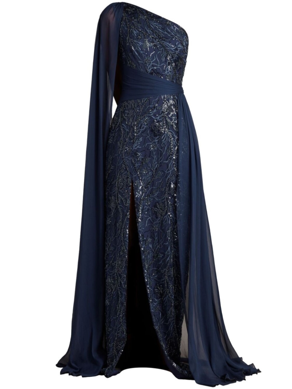 

Tadashi Shoji платье с цветочной вышивкой, синий