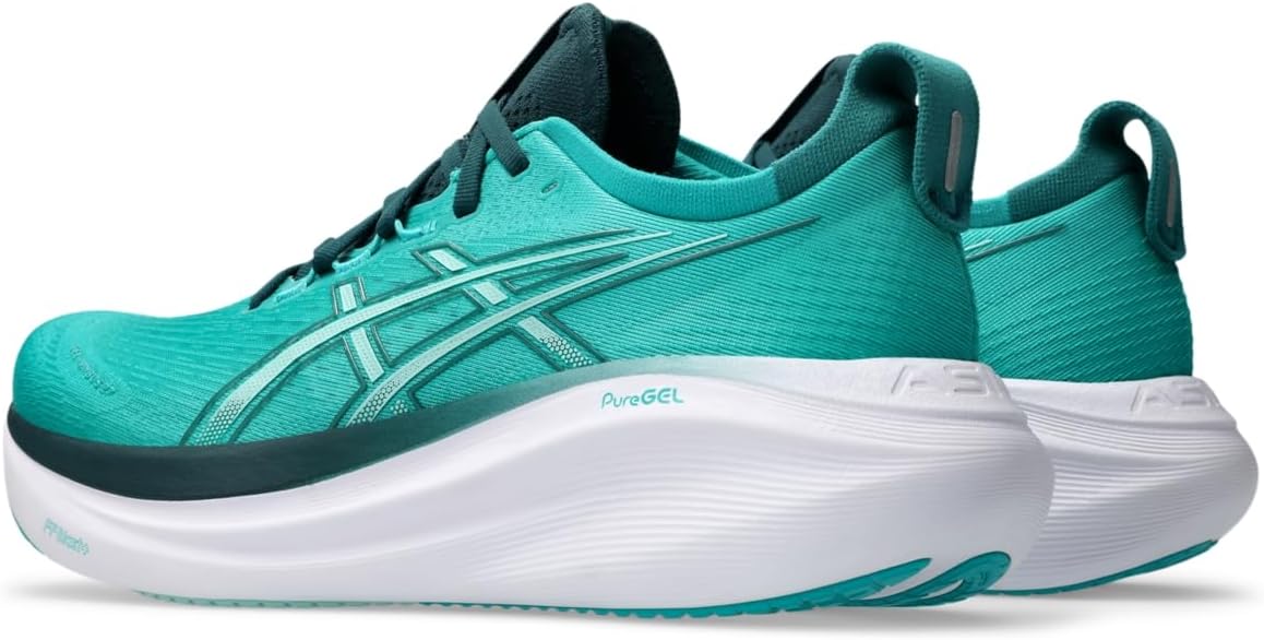 Мужские беговые кроссовки ASICS Gel-Nimbus 27, зеленый — фото 3