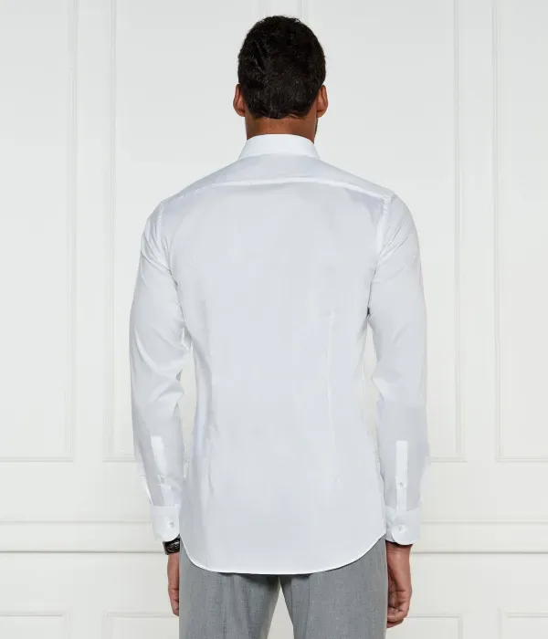 Рубашка H-HANK-kent-C3-214 slim fit Boss, белый — фото 3