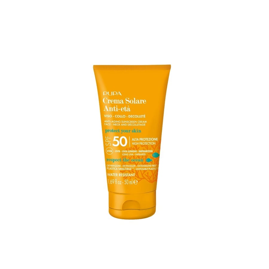 

Pupa Milano, солнцезащитный крем для лица против старения SPF 50, 50 мл