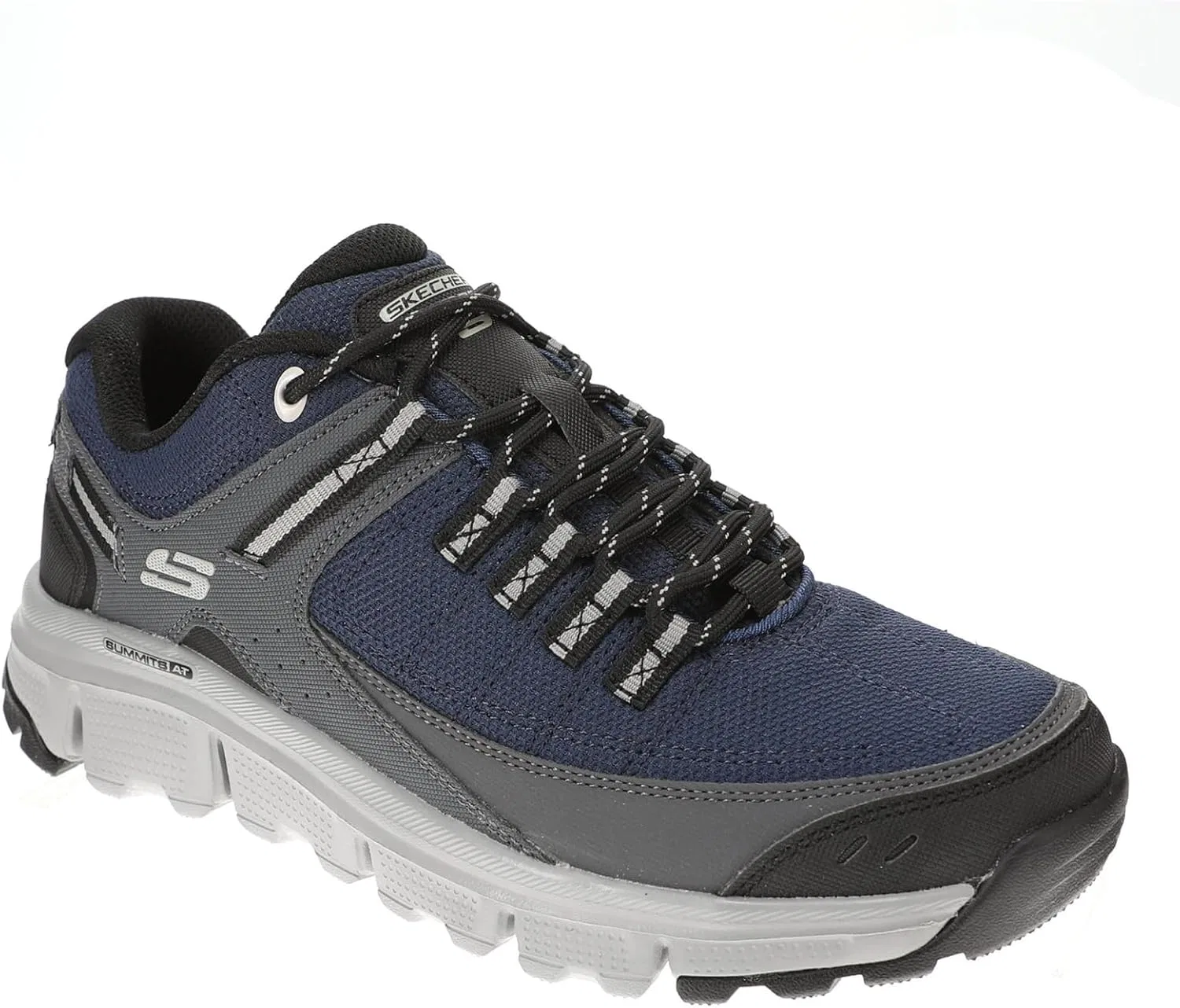Кроссовки Skechers Men's Summits At Upper Draft Trainers, Navy Synthetic Mesh Gray Trim — фото 2