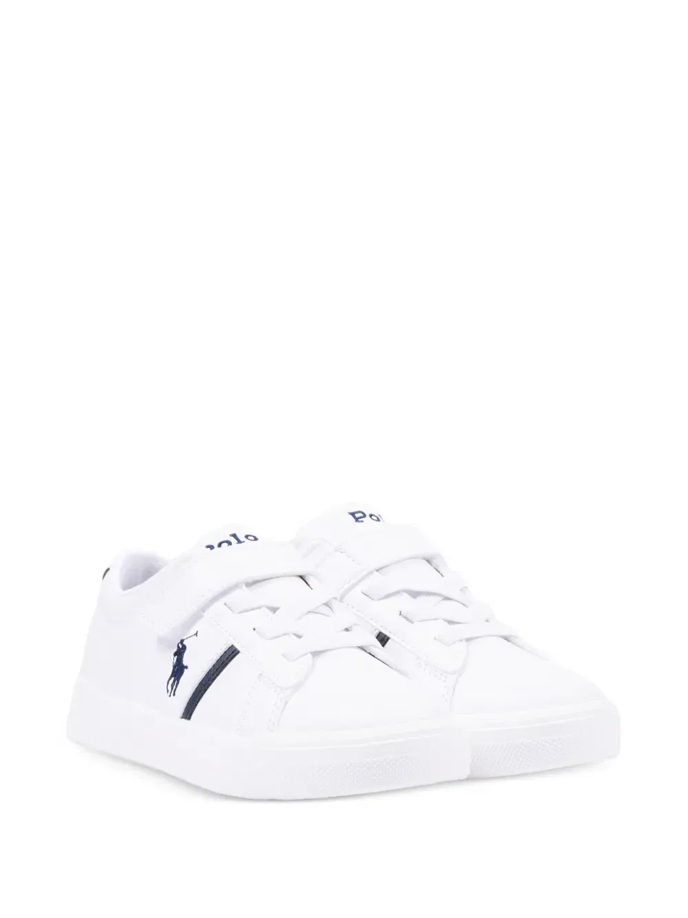 Кеды с одним ремешком и логотипом Polo Ralph Lauren Kids, белый