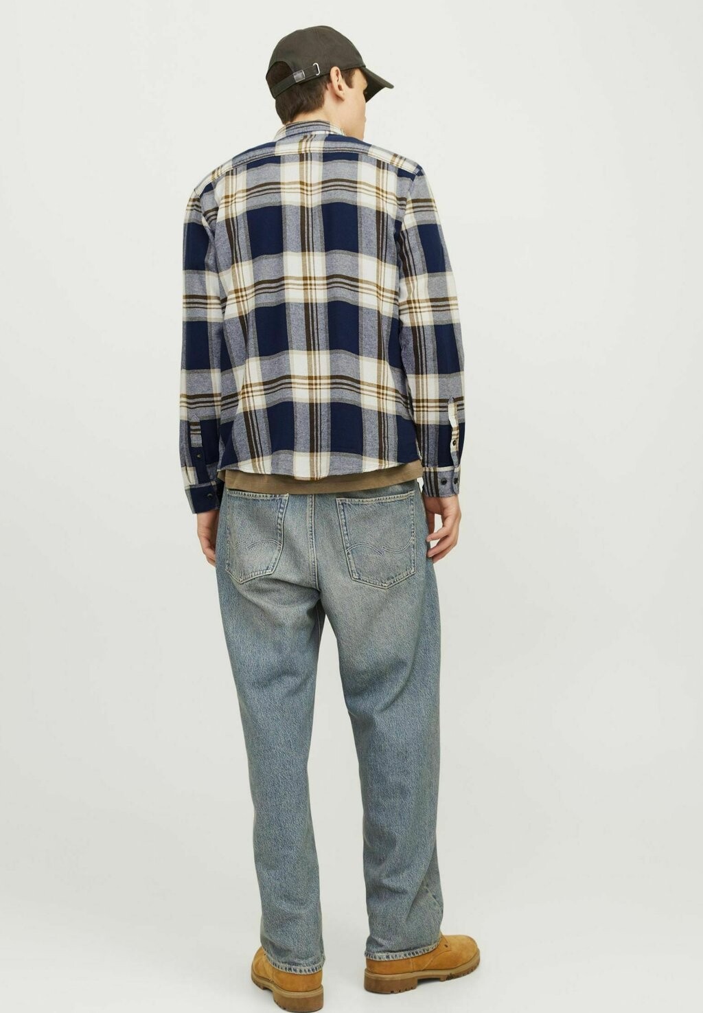 

Рубашка AUTUMN CHECK Jack & Jones, темно-синий