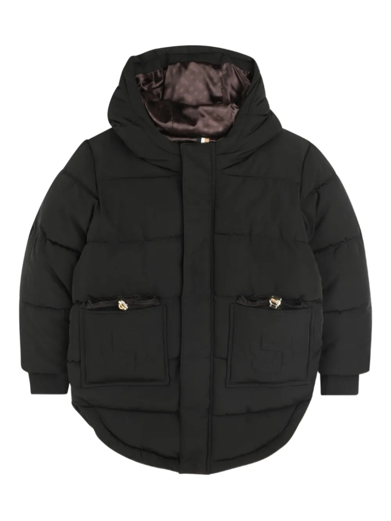 

BOSS Kidswear пуховик с капюшоном, черный