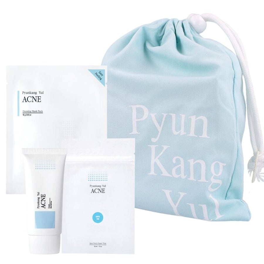 

Pyunkang Yul mini SET (крем от акне 50 мл + пластырь от акне точечный супер тонкий 15 шт. + маска от акне 15 г) - набор косметики против акне