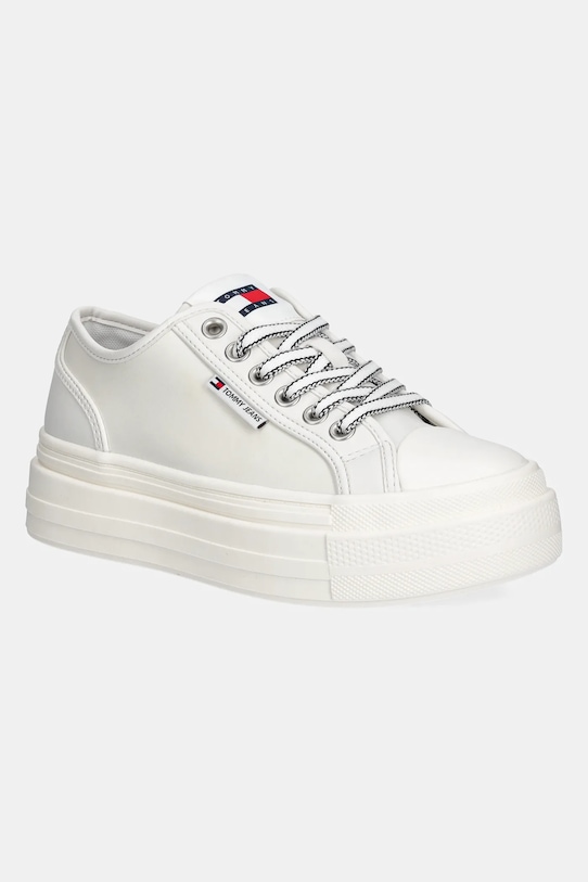 Кожаные кроссовки TJW Foxing Vulc LC Leather Tommy Jeans, бежевый