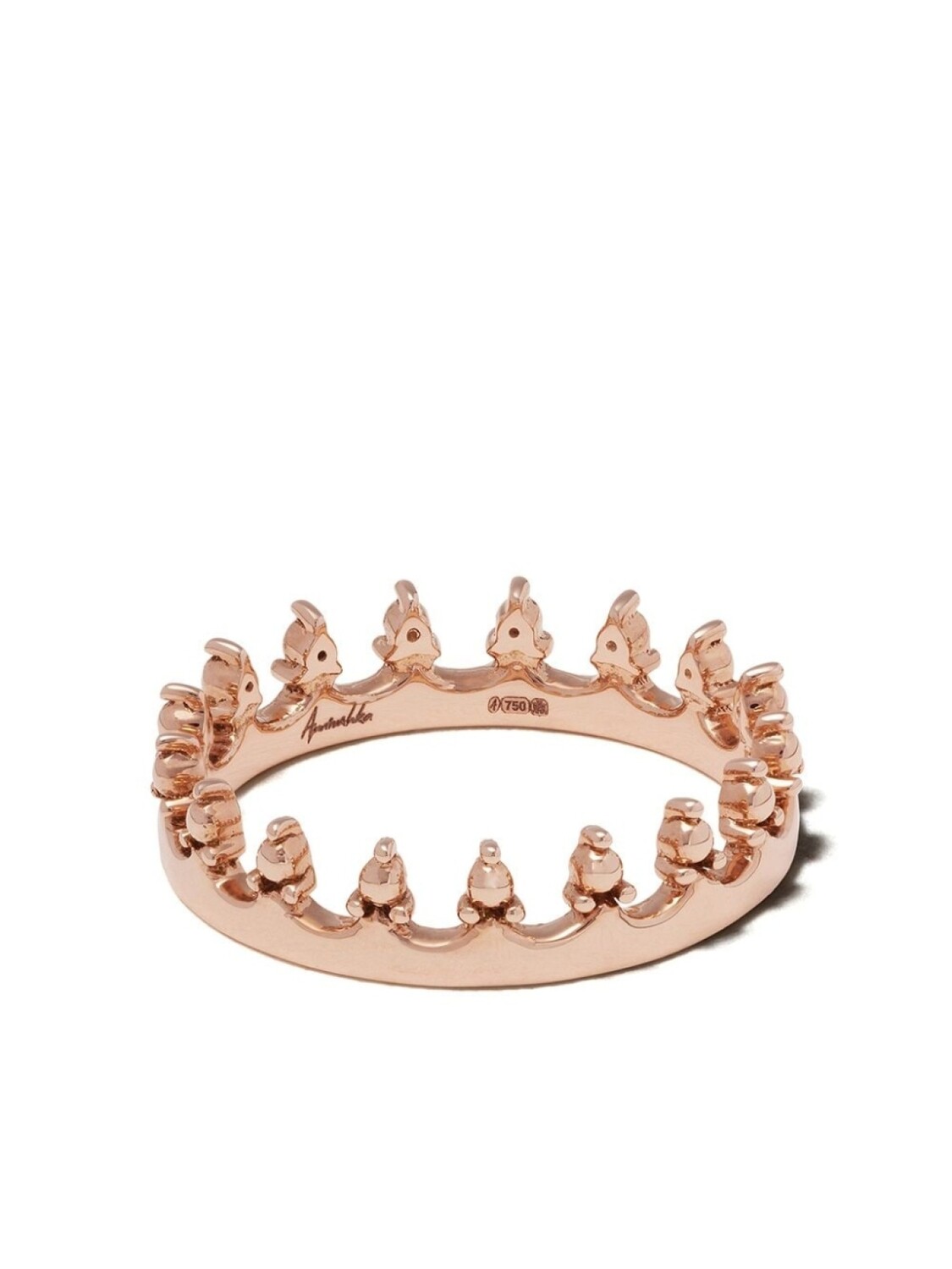 

Кольцо Crown из розового золота Annoushka, розовый