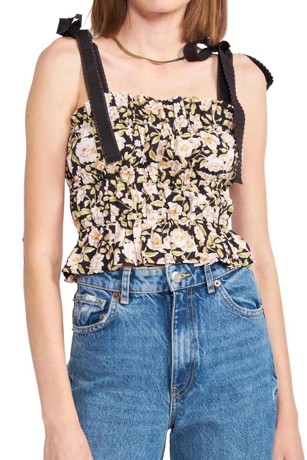 

Топы без рукавов Kinsley с цветочным принтом, разноцветные En Saison, Multi