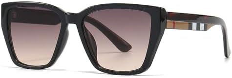 

Классические полосатые солнцезащитные очки в крупной оправе, сексуальные «кошачий глаз» для женщин, модные солнцезащитные очки в винтажном панк-стиле, элегантные женские очки MTZJH, Tea