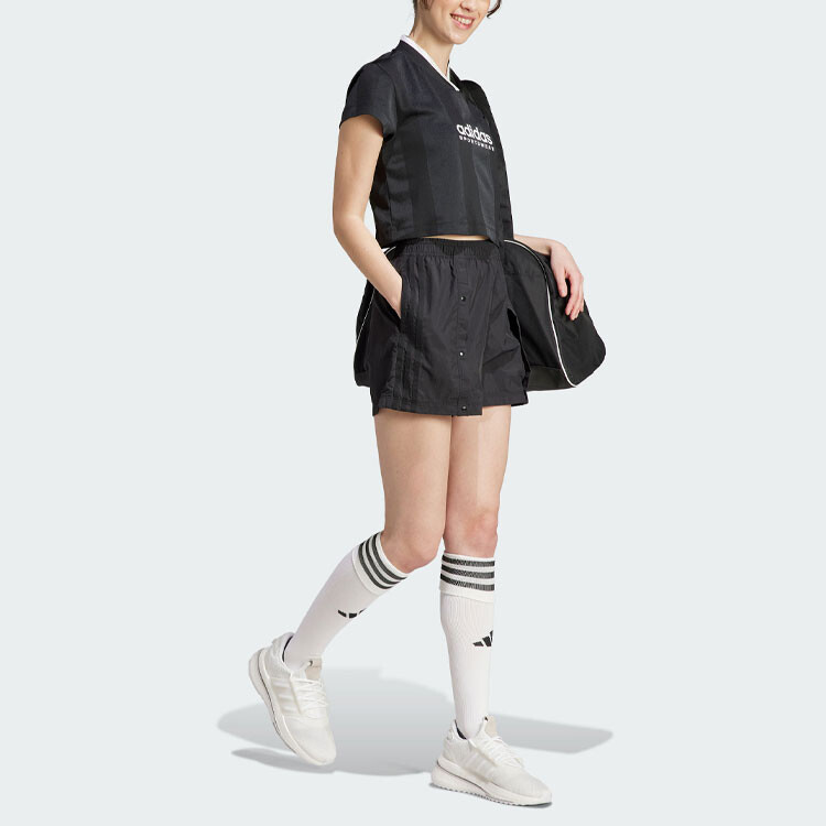 COLORBLOCK Укороченный топ женский черный Adidas — фото 4