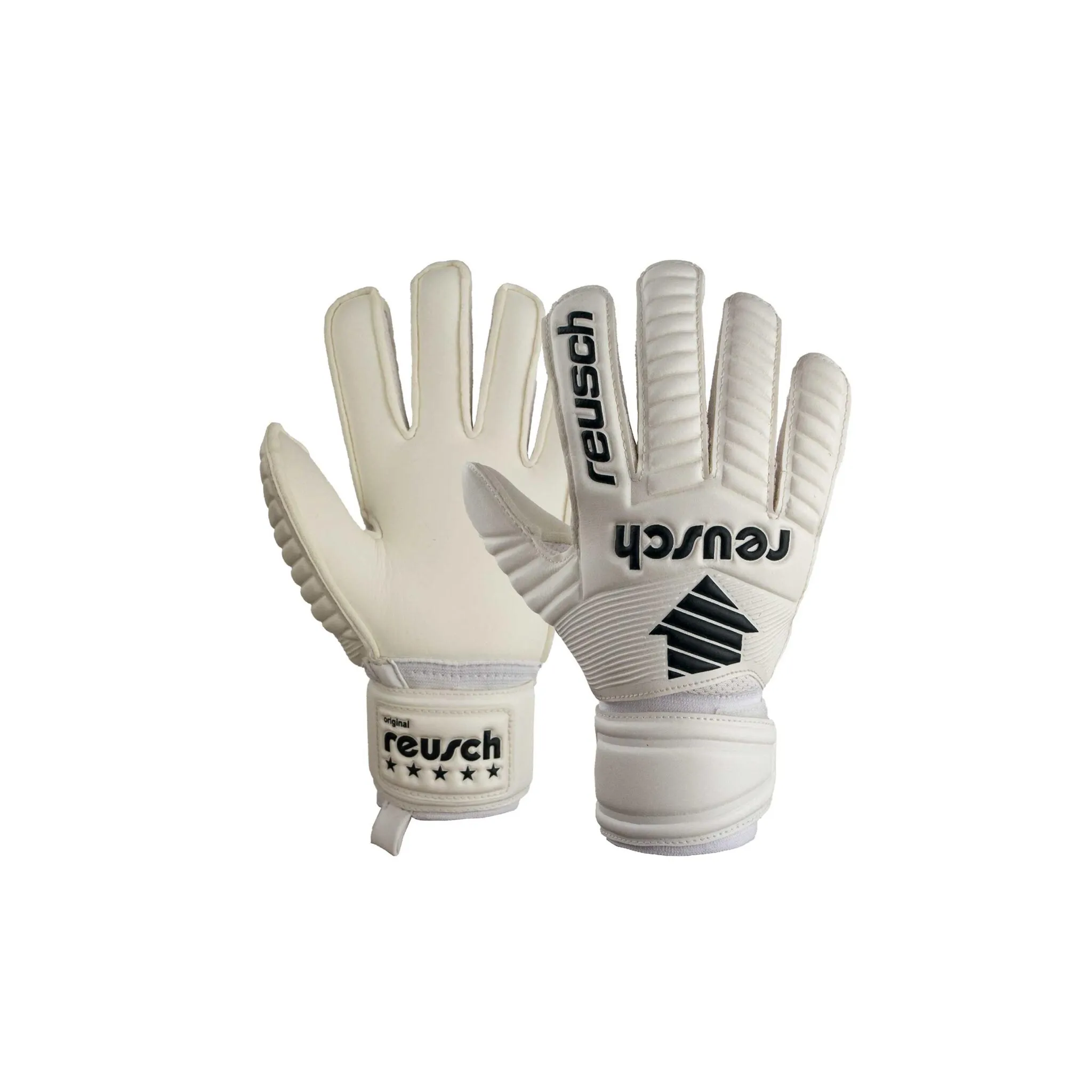 

Вратарские перчатки Reusch Legacy Arrow Silver Junior с очень хорошим сцеплением и разрезом по внешнему шву, белый
