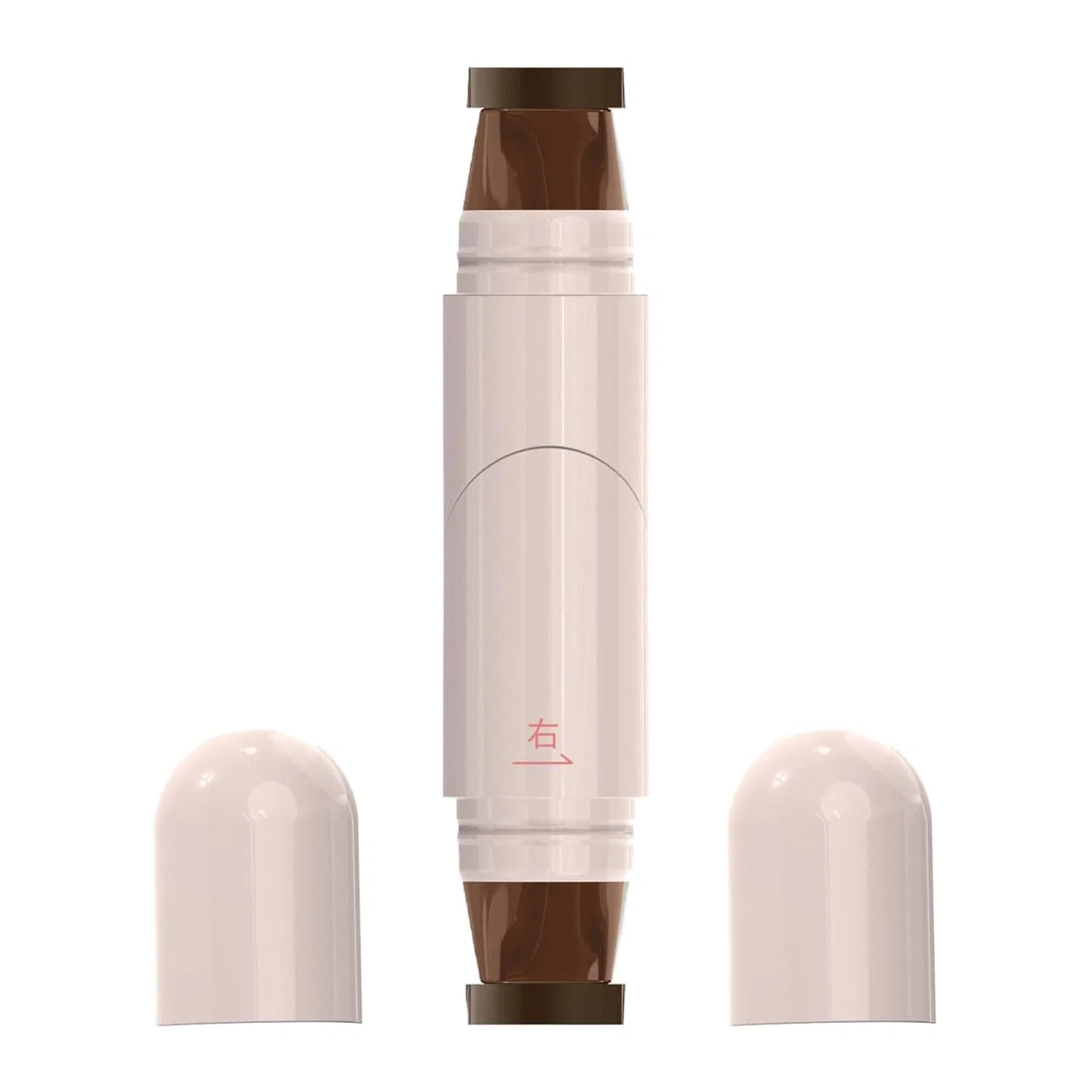 Двусторонний водостойкий штамп-подводка для глаз с трафаретом Generisch, Brown