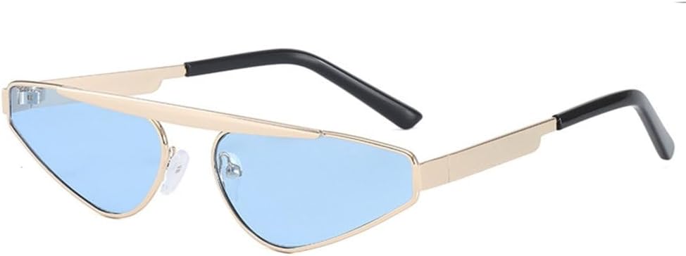 

Солнцезащитные очки MUTYNE «кошачий глаз» для женщин, треугольная металлическая маленькая оправа, мужские солнцезащитные очки, винтажные женские популярные солнцезащитные очки, C5