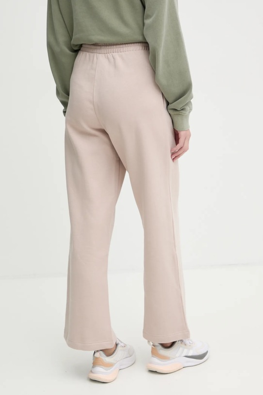 Широкие брюки Femme Galore Wideleg Fleece из флиса Adidas Originals, бежевый — фото 3