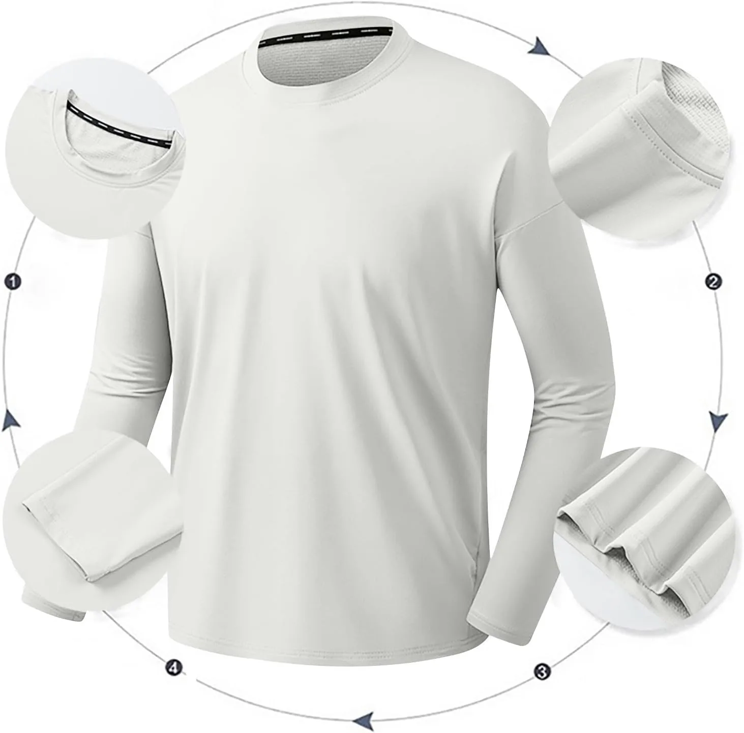 Футболка Long Sleeve для мужчин Casual Quick Dry — фото 3
