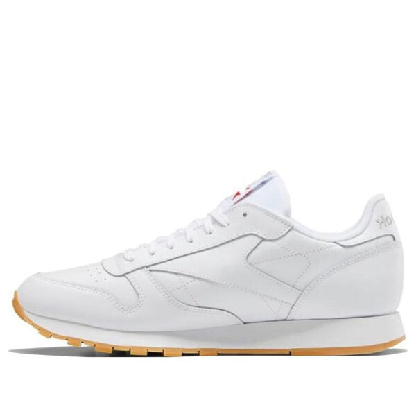 

Кроссовки classic leather vector 'white scarlet phantom blue' Reebok, белый