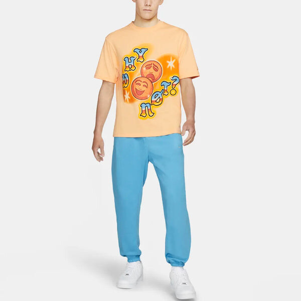 Футболка Air Jordan 'why Not' Round Neck Cotton Printing Short Sleeve Orange, оранжевый — фото 3