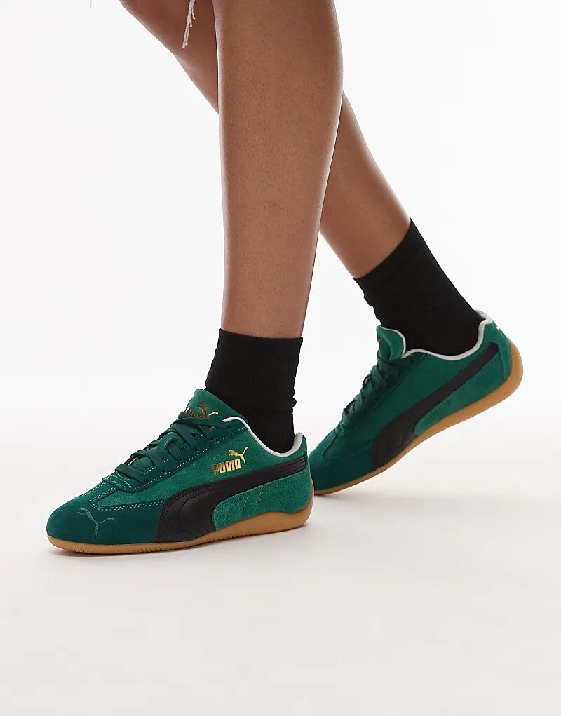 Кроссовки унисекс Puma Speedcat OG зеленого и черного цветов