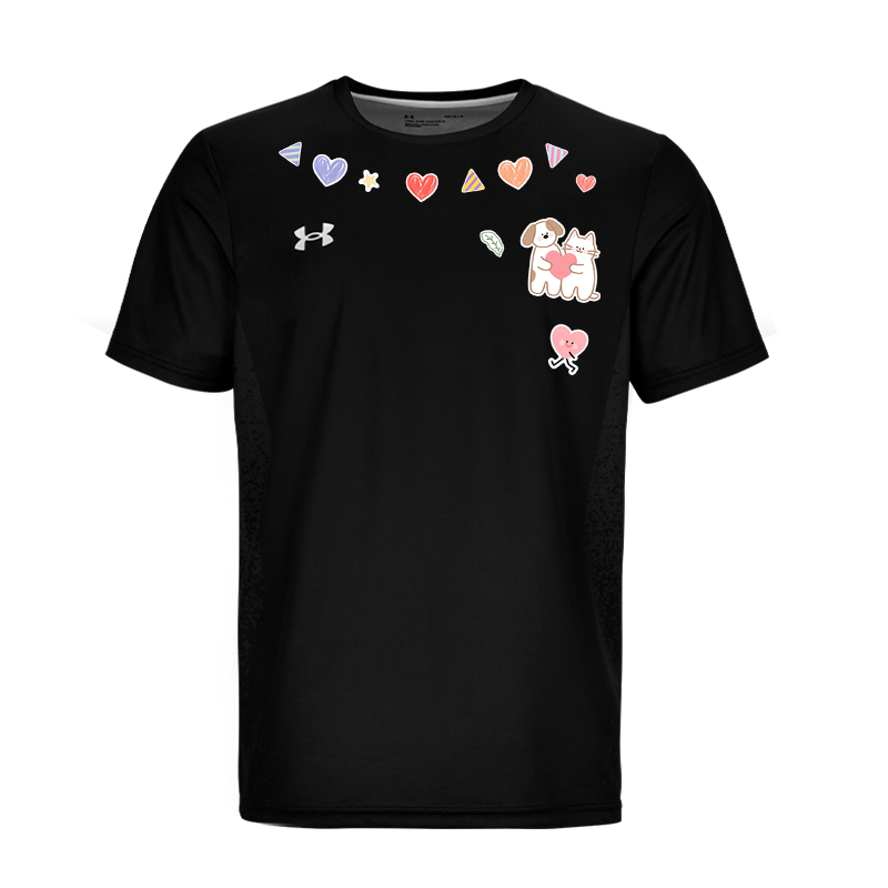 

Футболка с коротким рукавом Unisex быстросохнущая Under Armour, черный