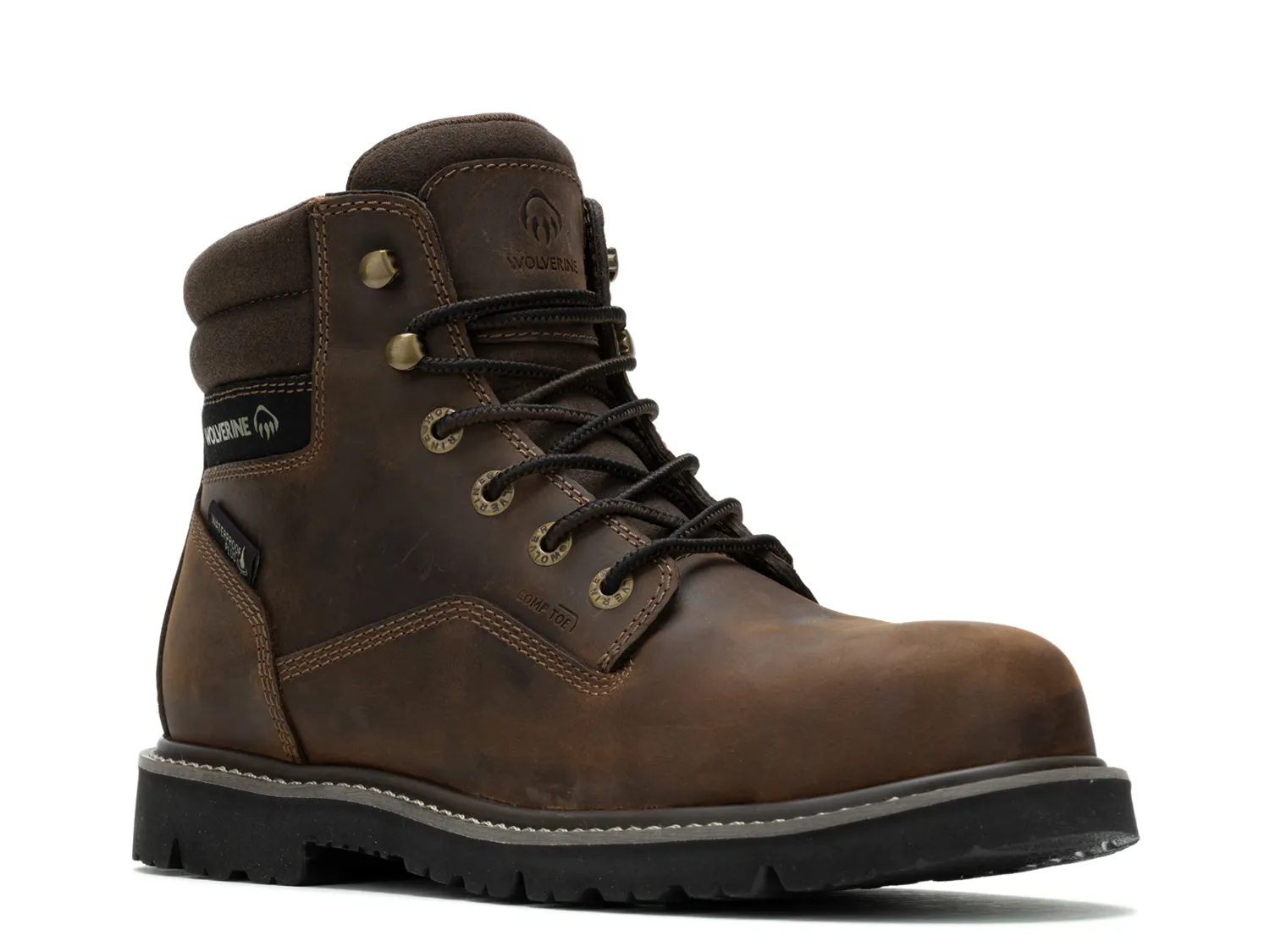 

Сапоги Revival Waterproof Composite Toe Work Boot Wolverine, темно-коричневый