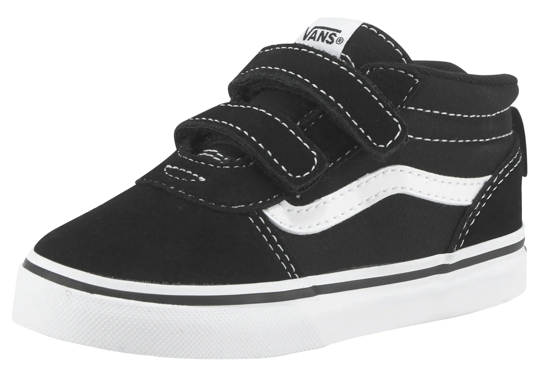 

Детские кроссовки Vans Ward Mid V на липучке, черно-белый