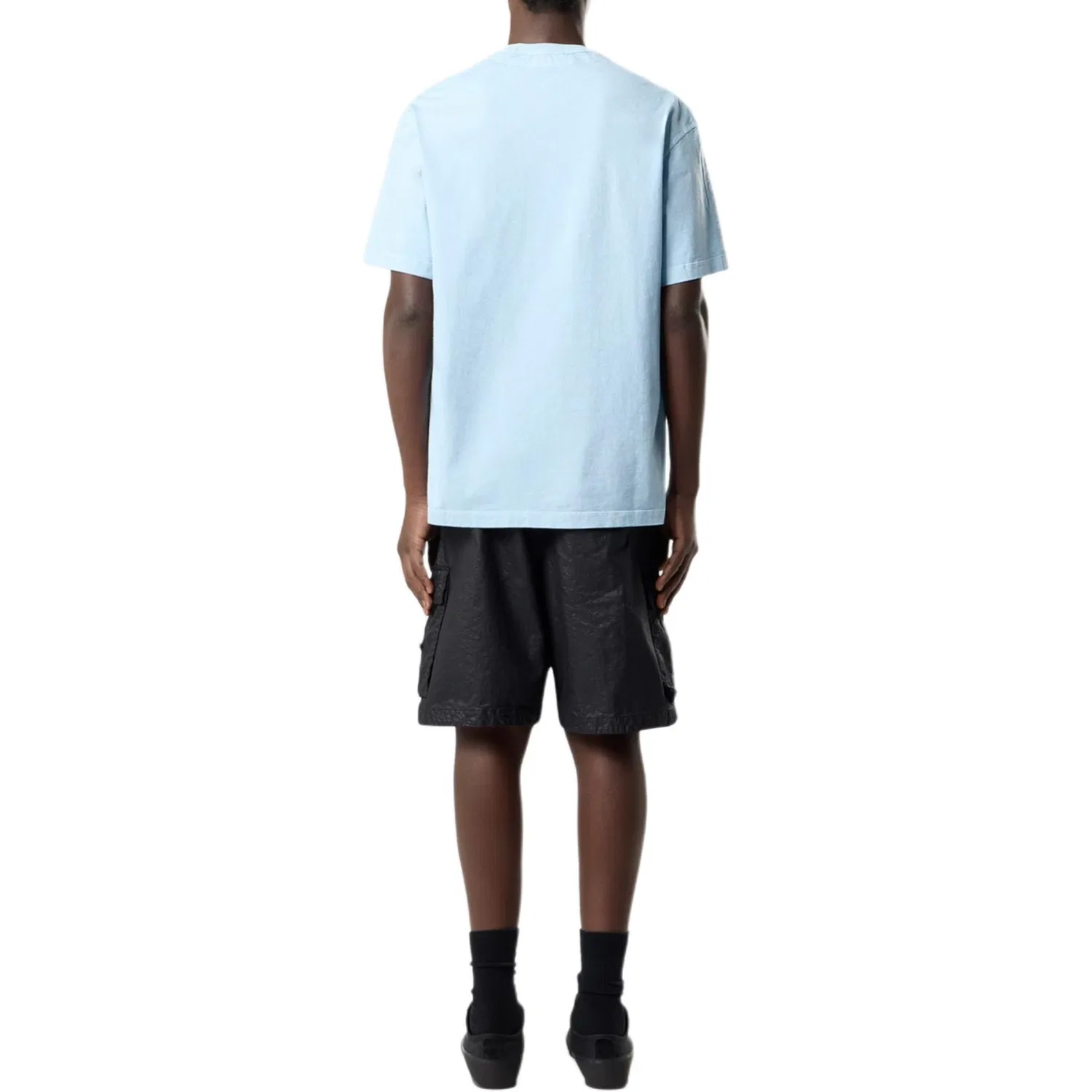 Футболка с круглым вырезом Stone Island Light Blue — фото 4