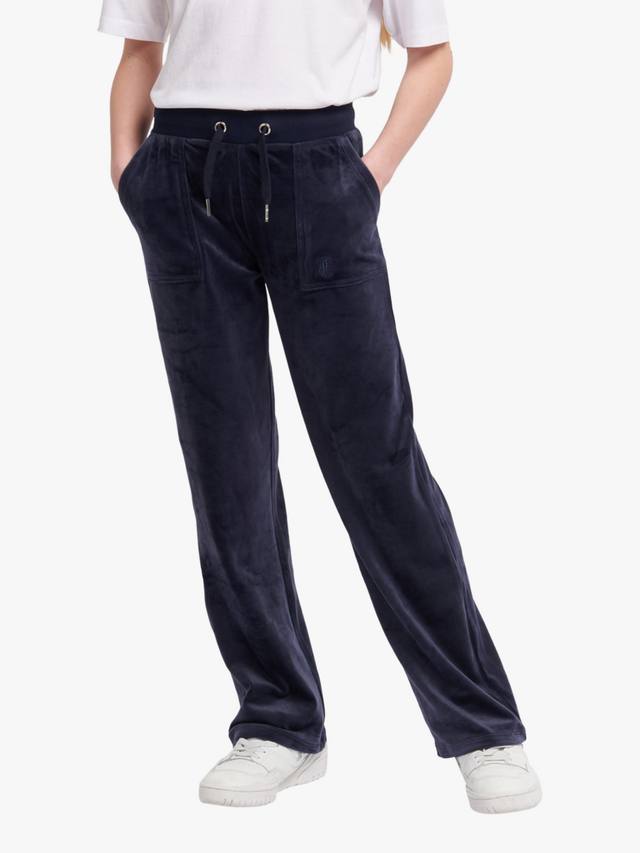 

Детские велюровые тоновые широкие джоггеры Juicy Couture, Night Sky