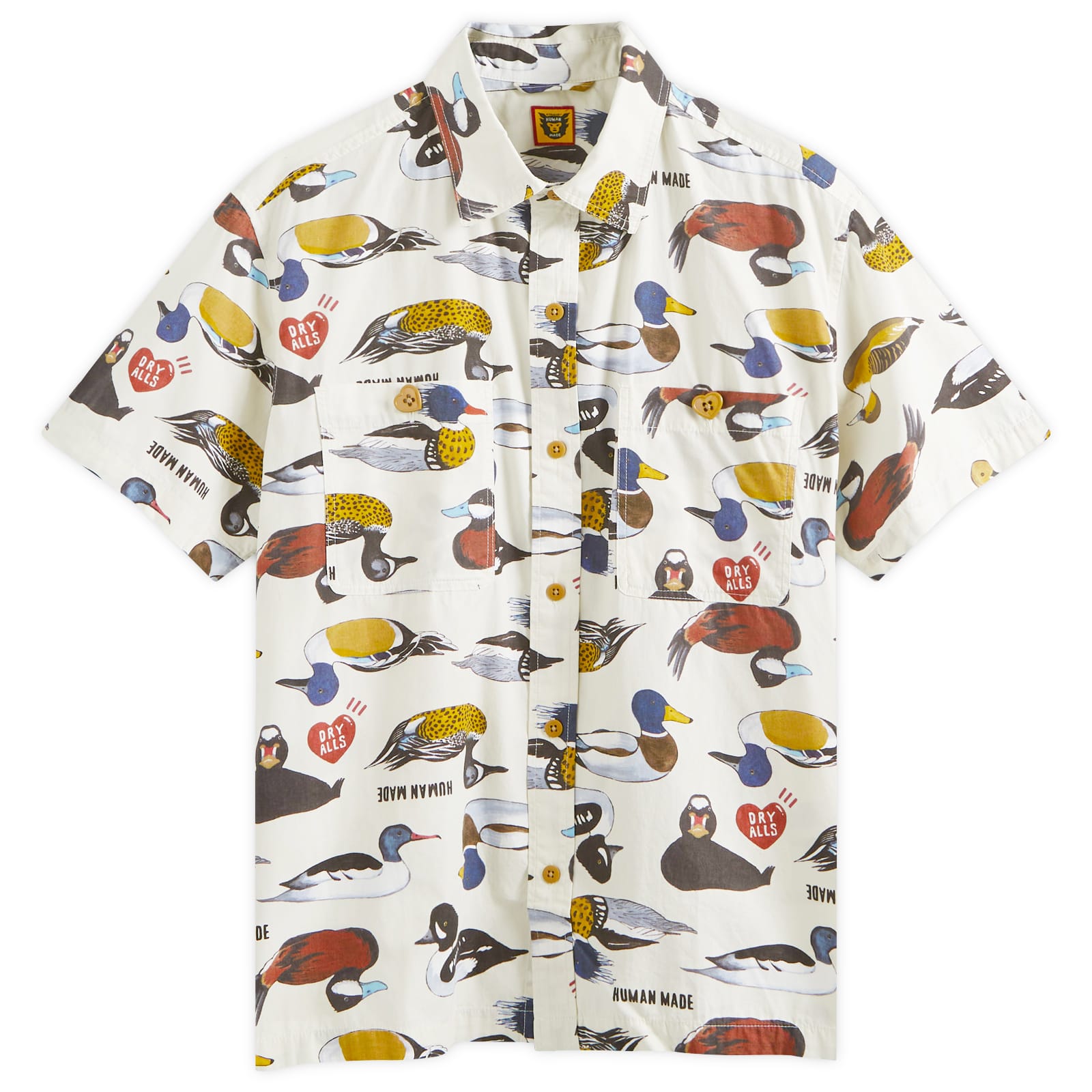 

Рубашка Human Made Duck Short Sleeve Shirt, белый