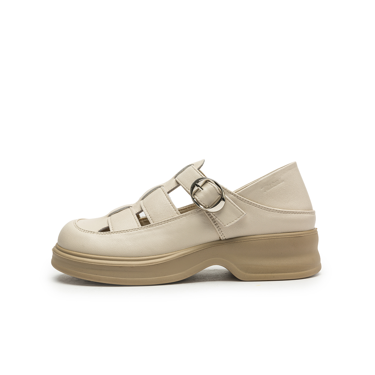 Женская обувь Ritai Casual Single Shoes 4CM Women's, цвет Beige