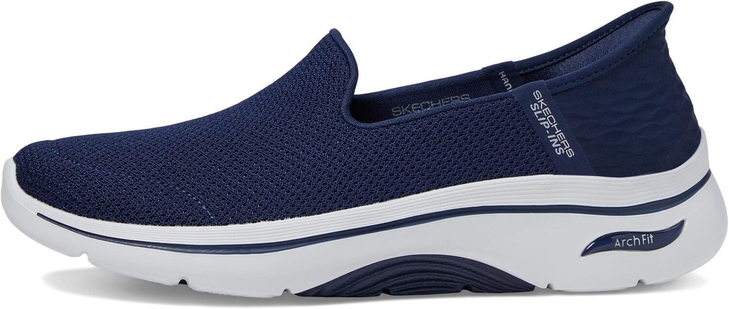 Кроссовки Go Walk Arch Fit 2.0 Delara Hands Free Slip-Ins SKECHERS Performance, цвет Navy/White — фото 4