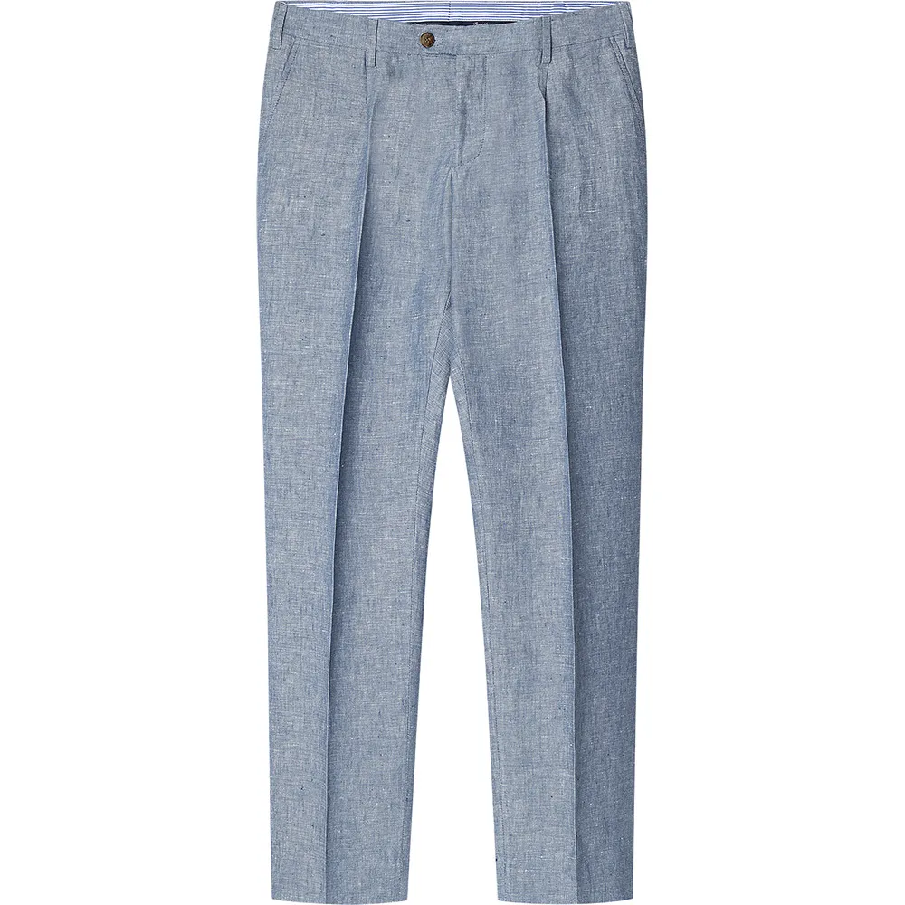

Брюки Façonnable Pleat Linen, синий