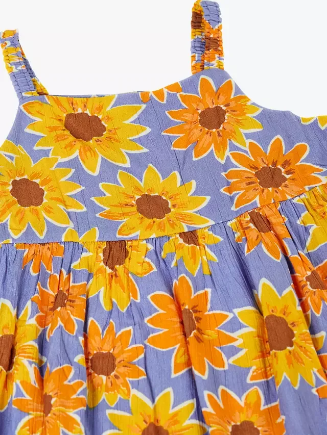 Детское летнее платье без рукавов Sophie, с подсолнухами Frugi — фото 3