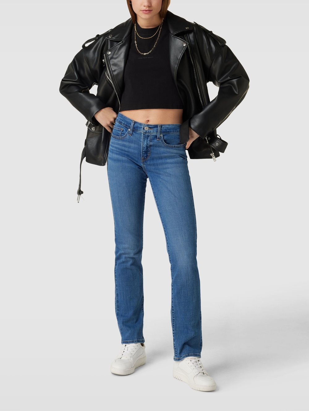 

Джинсы с нашивкой-лейблом модель '314 SHAPING STRAIGHT' модель 314 SHAPING STRAIGHT Levi's 300, синий