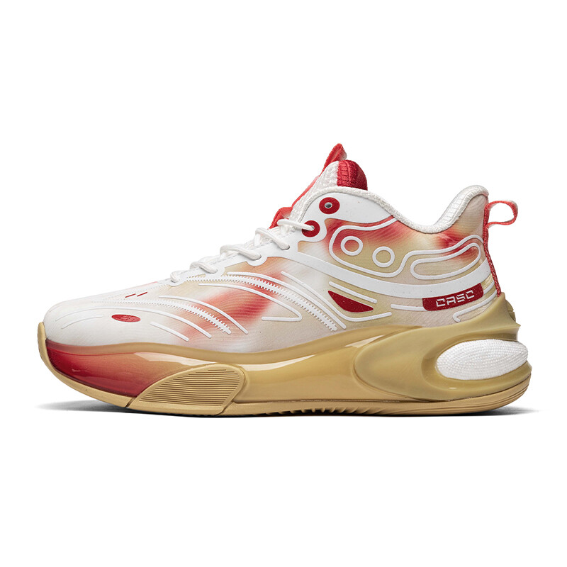 

Баскетбольные кроссовки Basketball Shoes Men Low-Top Amicniegd, бежевый/красный