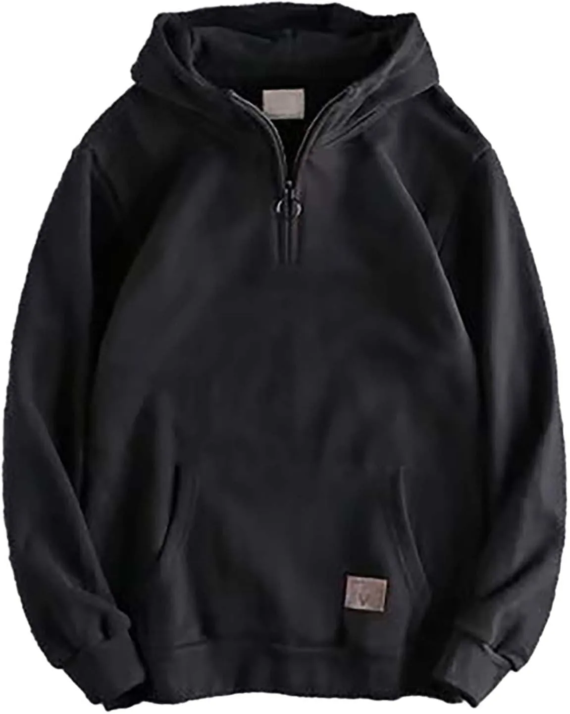 

Мужской оверсайз худи на молнии с длинным рукавом