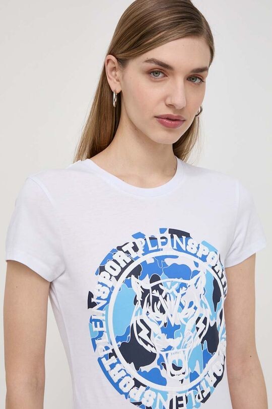 

Хлопковая футболка Plein Sport, синий
