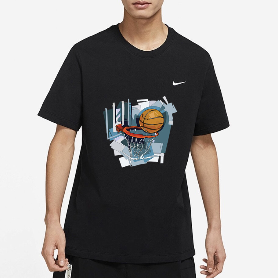 

Футболка унисекс черная Nike, черный