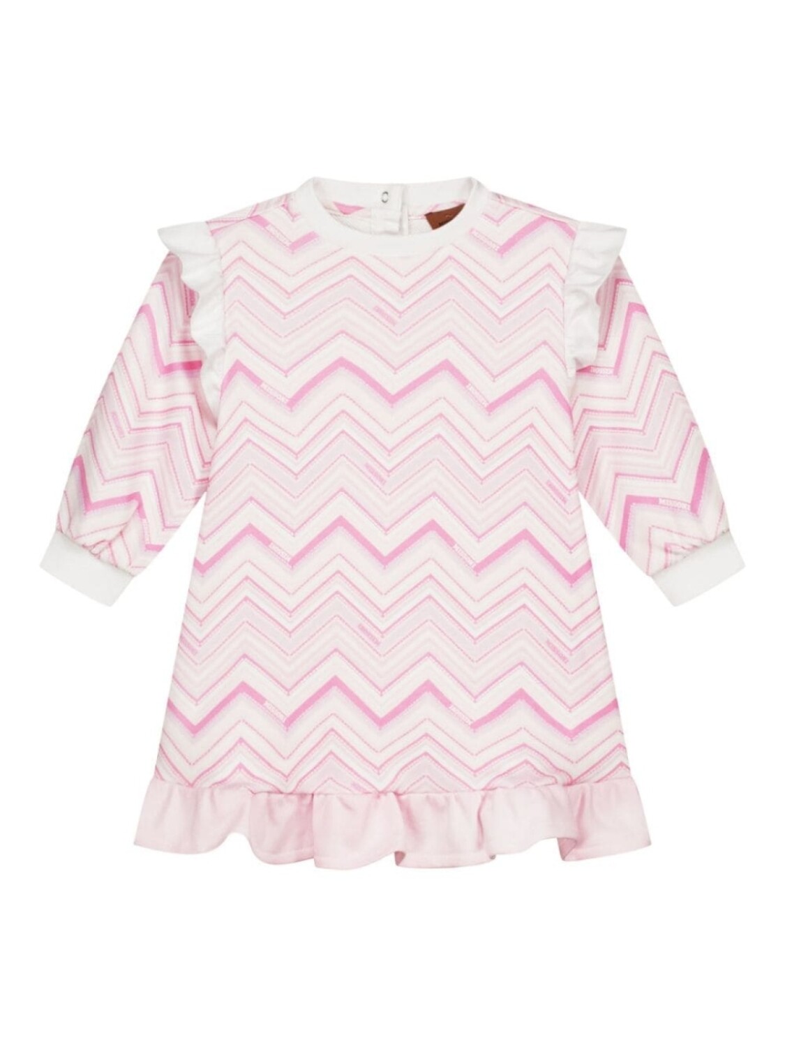

Missoni Kids зигзагообразное платье, белый