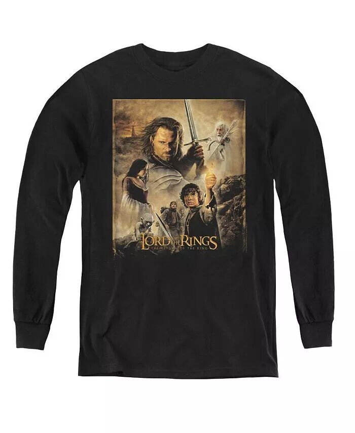

Молодежные толстовки с длинным рукавом с постером Rotk Lord Of The Rings, черный