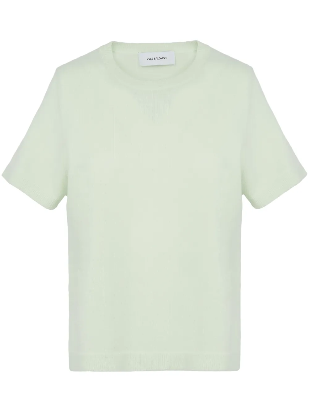 

Футболка тонкой вязки Yves Salomon, зеленый