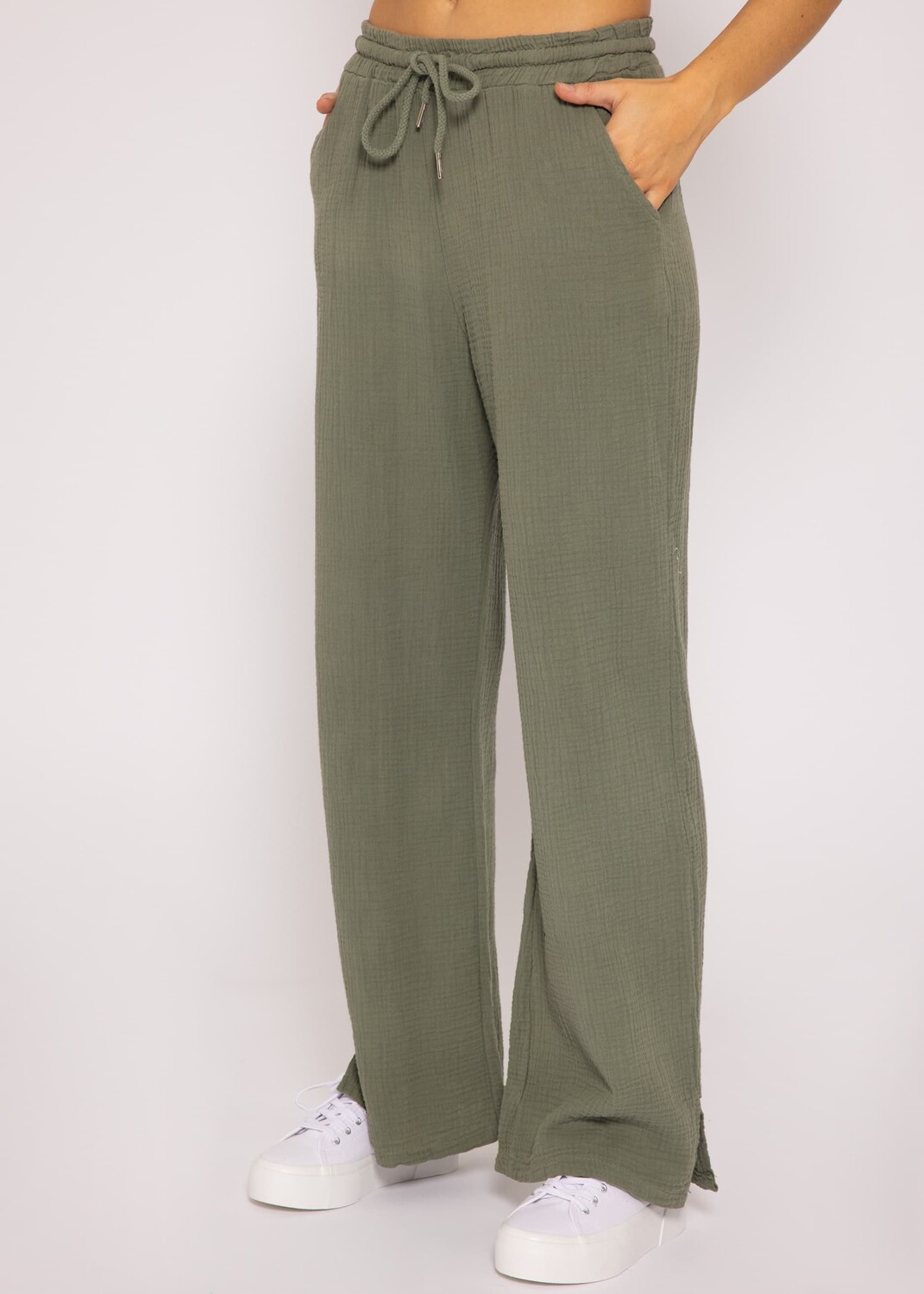 

Брюки SASSYCLASSY Musselin Hose, хаки
