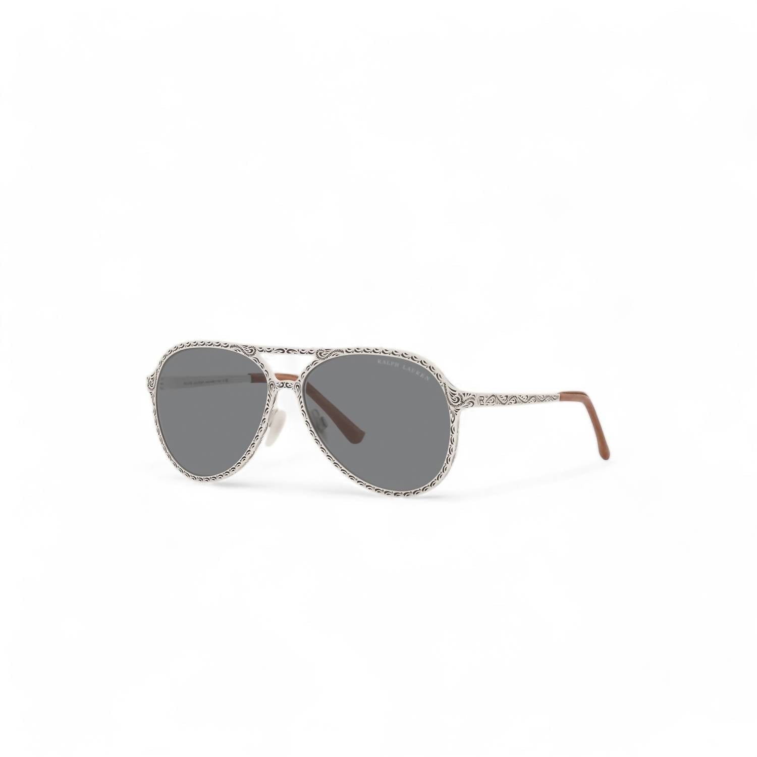 

Мужские солнцезащитные очки Western Pilot Limited Edition в серебристом цвете Ralph Lauren, серебряный