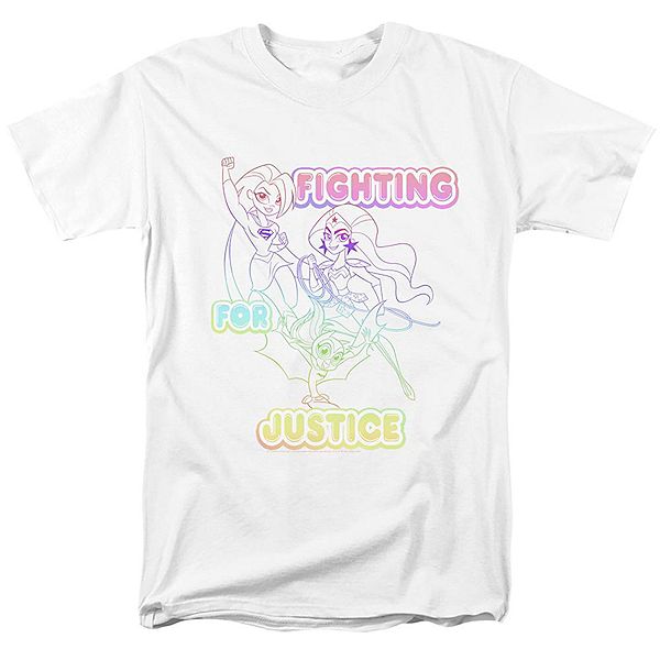 

Футболка с коротким рукавом Dc comics superhero girls fighting for justice Licensed Character