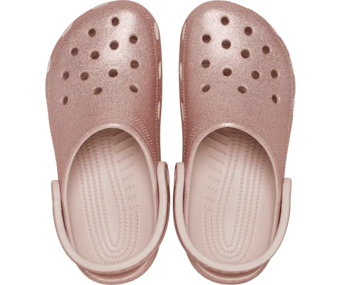Классические блестящие сабо Crocs женские, цвет Quartz Glitter — фото 3