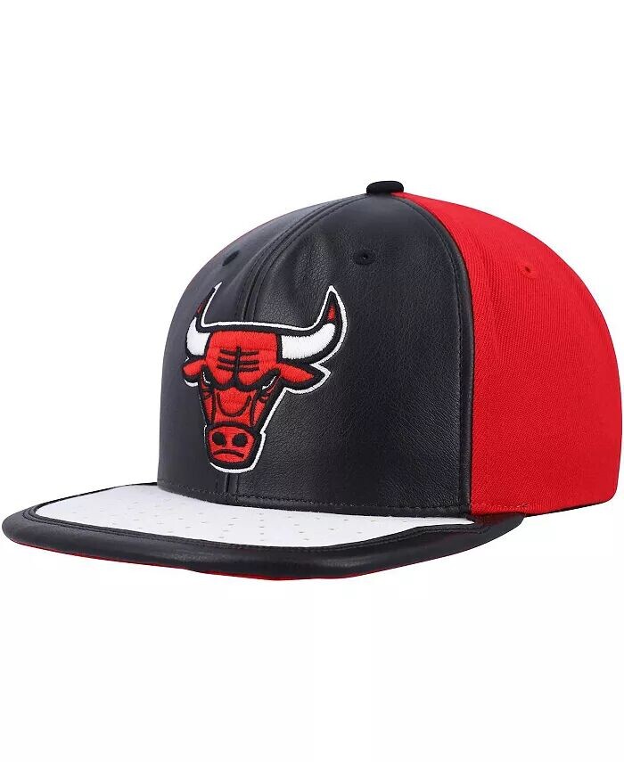 

Мужская черно-белая бейсболка Chicago Bulls Day One Snapback Mitchell & Ness