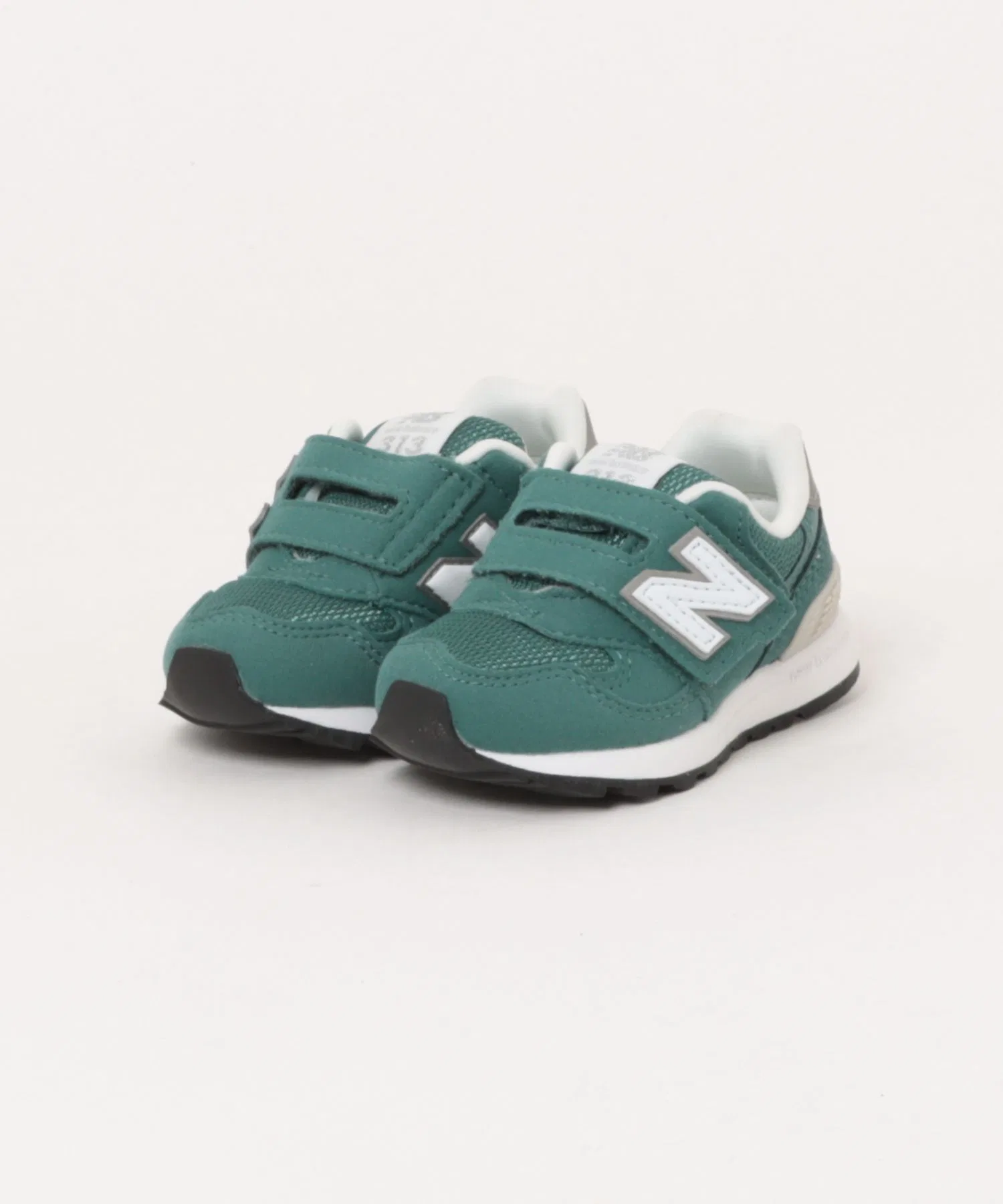 Детские кроссовки New Balance 313 v2 серебряные зелёные