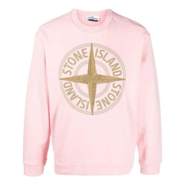 

Толстовка embroidered logo sweatshirt 'pink' Stone Island, розовый