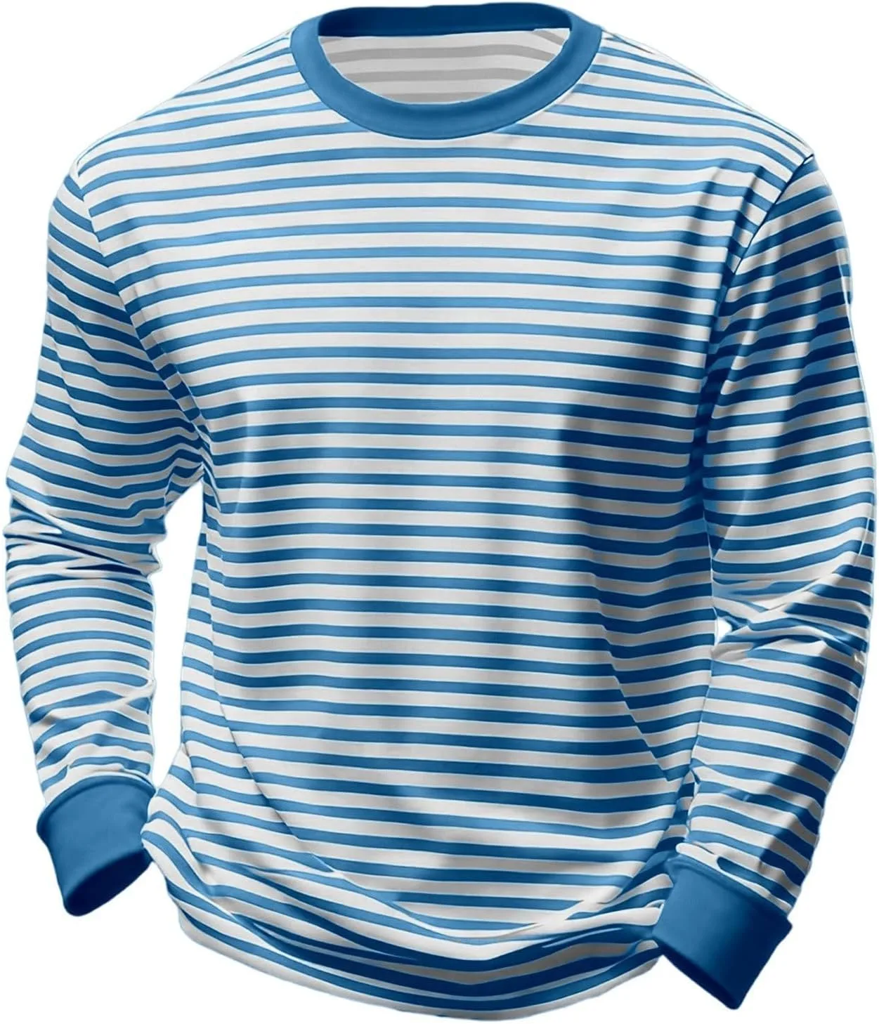 

Футболка Unisex с длинным рукавом и полосками, свободный крой ZWSPTO