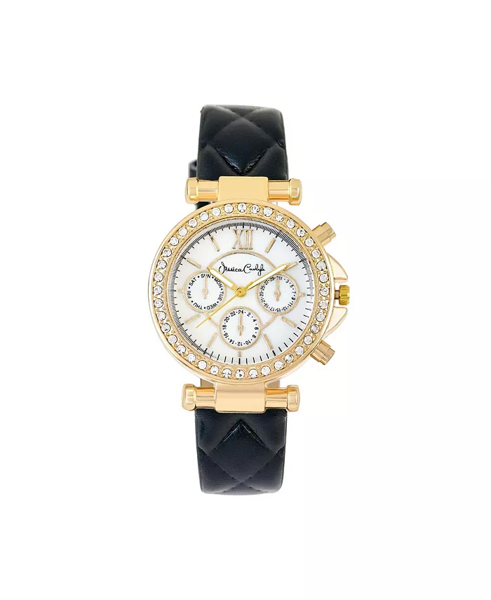 

Женские аналоговые часы с кожаным ремешком, цвет коньяк, 36 мм Jessica Carlyle