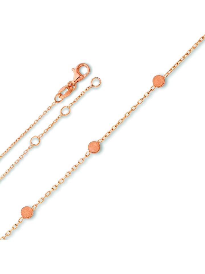 

ONE ELEMENT Браслет на лодыжку, круглая цепочка-якорь из серебра 925 пробы, диаметр 25 см